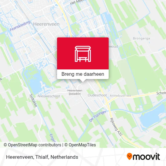 Heerenveen, Thialf kaart