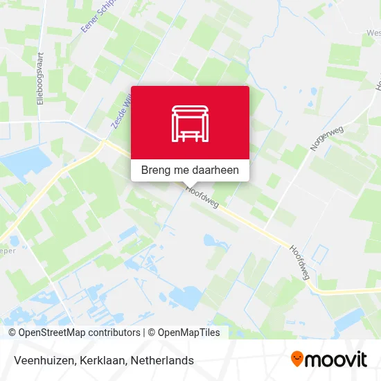 Veenhuizen, Kerklaan kaart