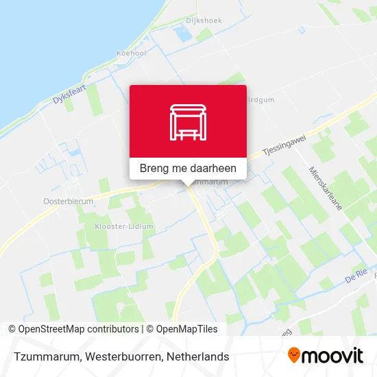 Tzummarum, Westerbuorren kaart