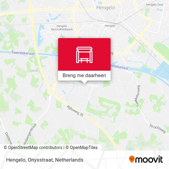 Hengelo, Onyxstraat kaart