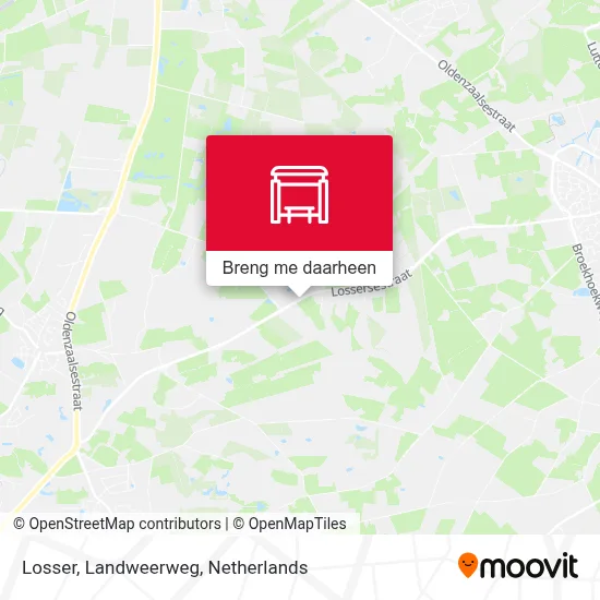 Losser, Landweerweg kaart