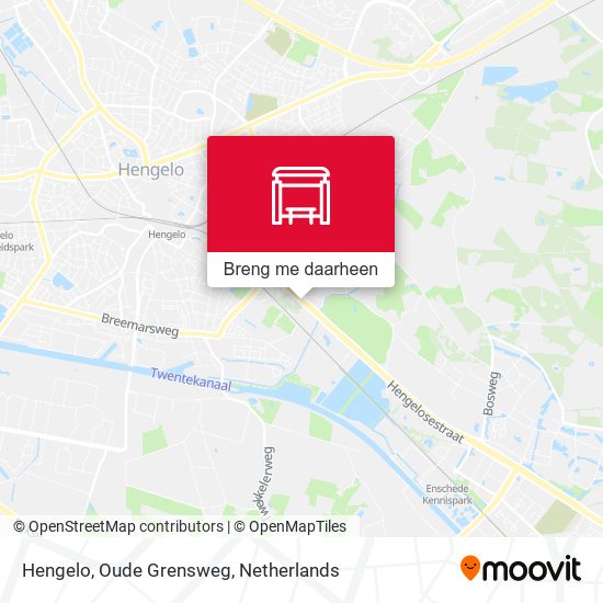 Hengelo, Oude Grensweg kaart