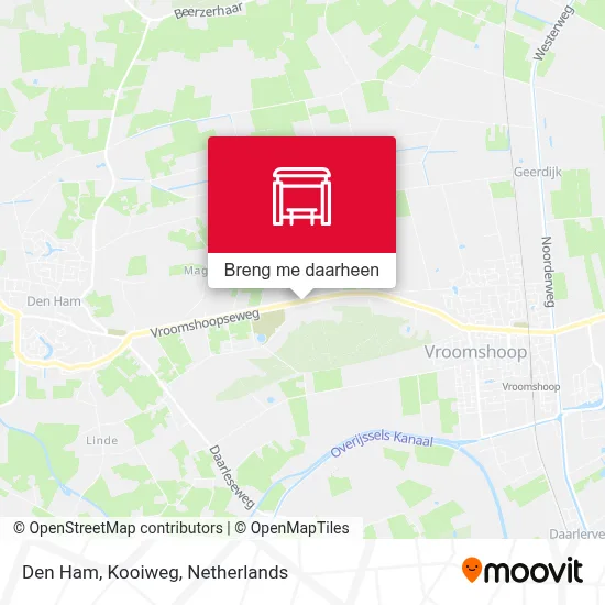 Den Ham, Kooiweg kaart