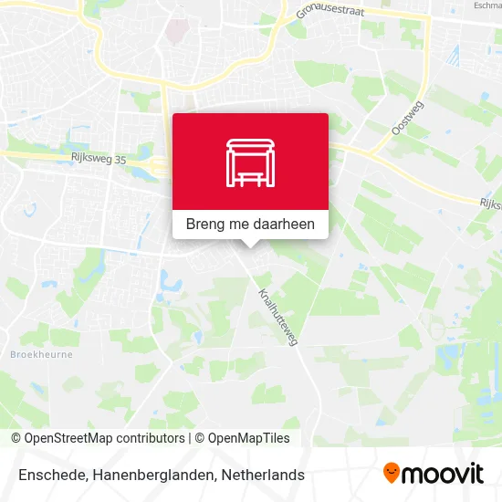 Enschede, Hanenberglanden kaart