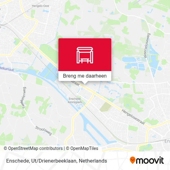 Enschede, Ut/Drienerbeeklaan kaart