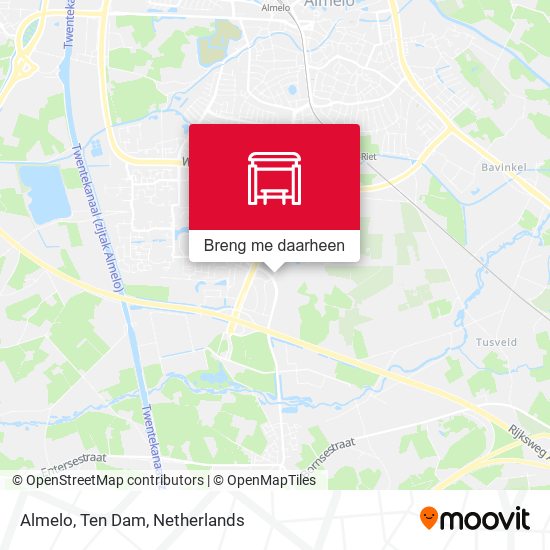 Almelo, Ten Dam kaart