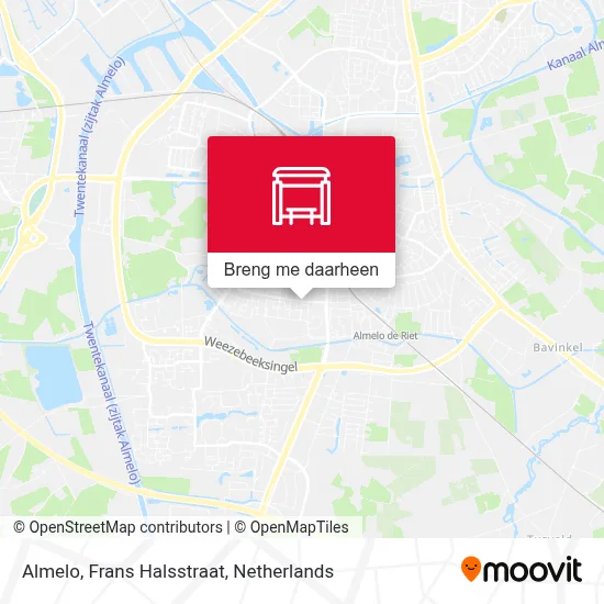 Almelo, Frans Halsstraat kaart