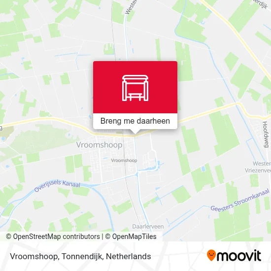 Vroomshoop, Tonnendijk kaart