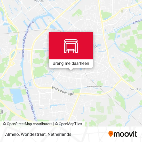 Almelo, Wondestraat kaart