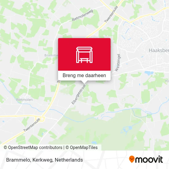 Brammelo, Kerkweg kaart