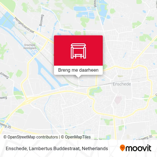 Enschede, Lambertus Buddestraat kaart