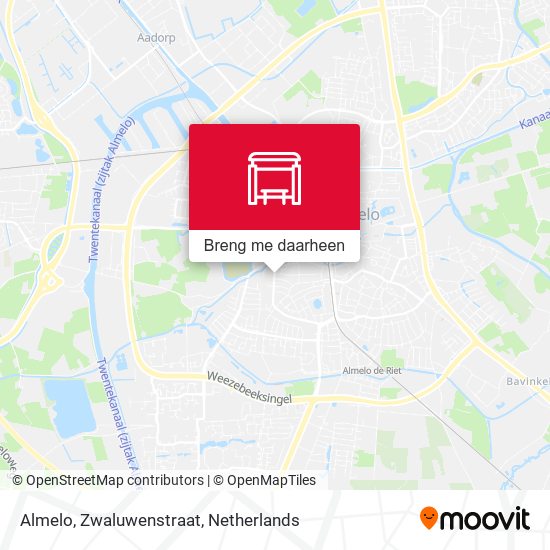 Almelo, Zwaluwenstraat kaart