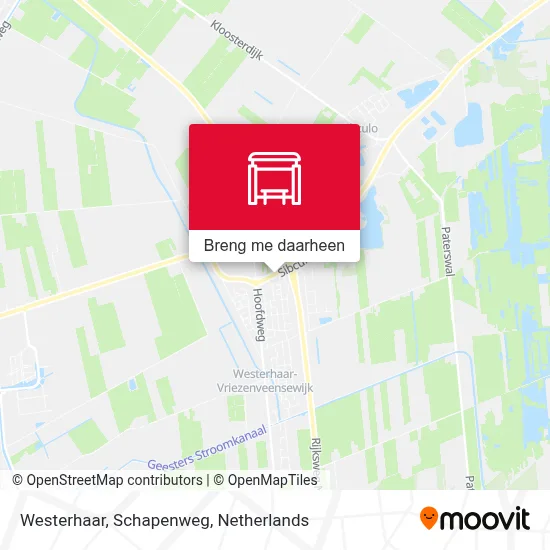 Westerhaar, Schapenweg kaart