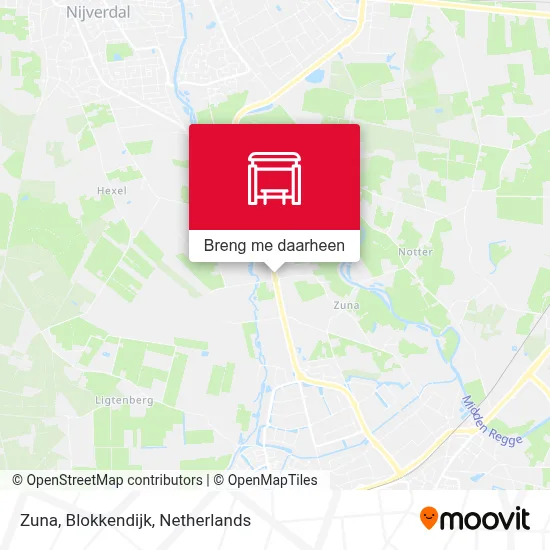 Zuna, Blokkendijk kaart