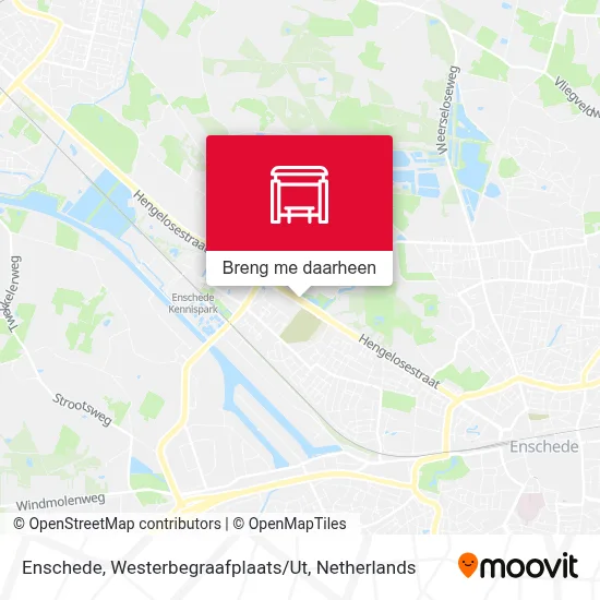 Enschede, Westerbegraafplaats / Ut kaart