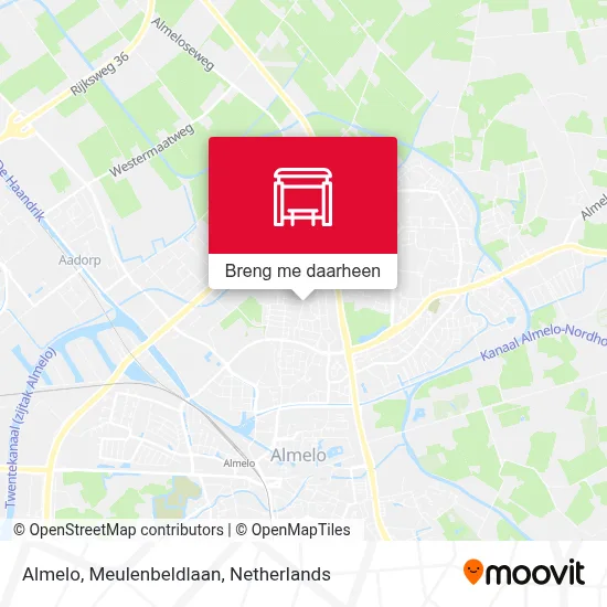 Almelo, Meulenbeldlaan kaart
