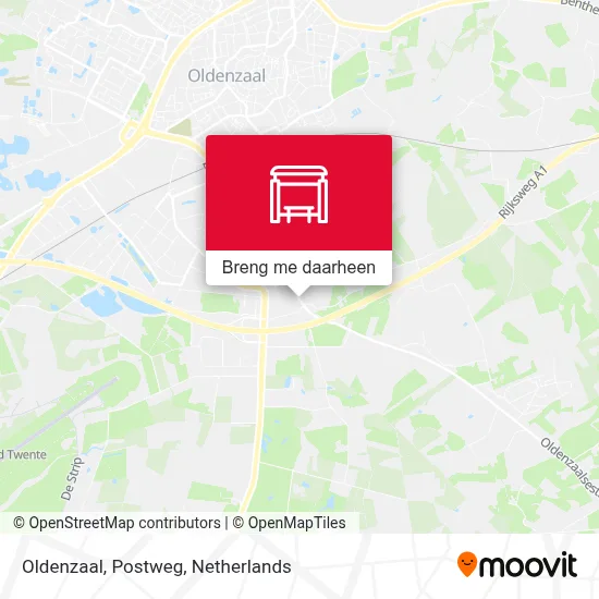 Oldenzaal, Postweg kaart