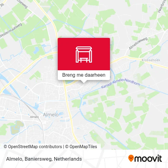 Almelo, Baniersweg kaart