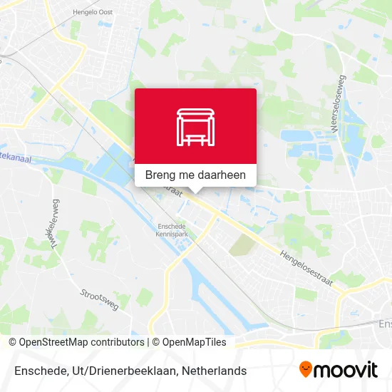 Enschede, Ut/Drienerbeeklaan kaart