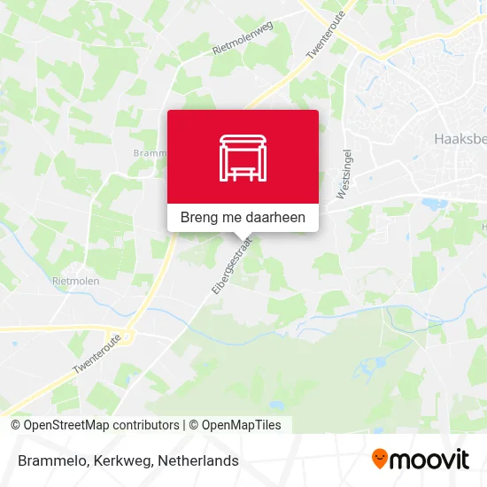Brammelo, Kerkweg kaart