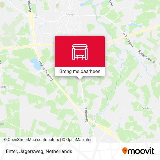 Enter, Jagersweg kaart