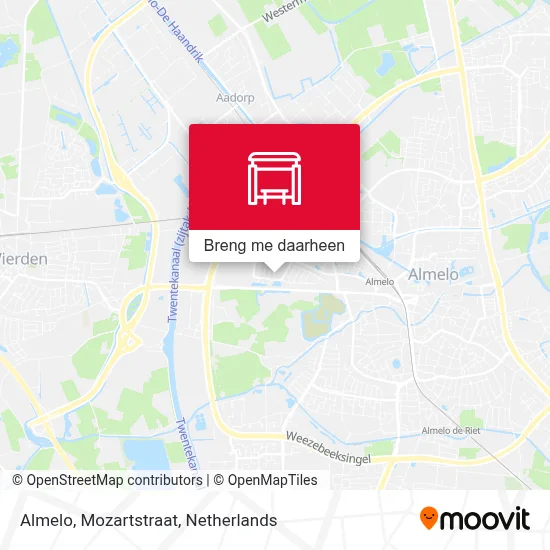 Almelo, Mozartstraat kaart