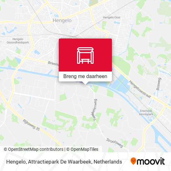 Hengelo, Attractiepark De Waarbeek kaart