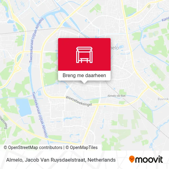 Almelo, Jacob Van Ruysdaelstraat kaart