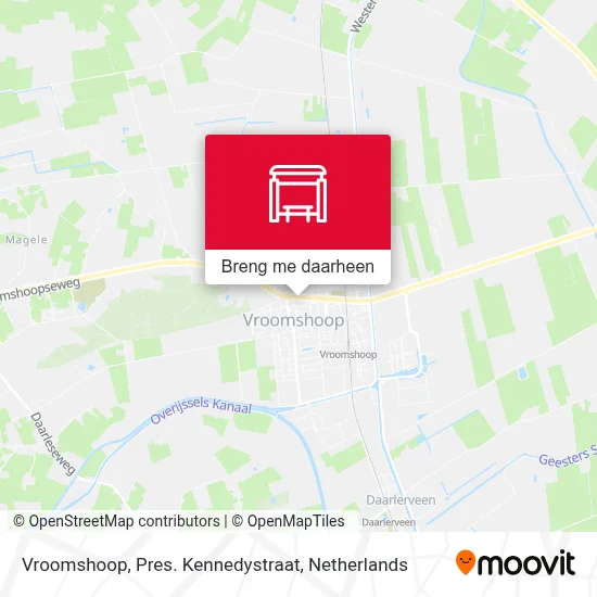 Vroomshoop, Pres. Kennedystraat kaart