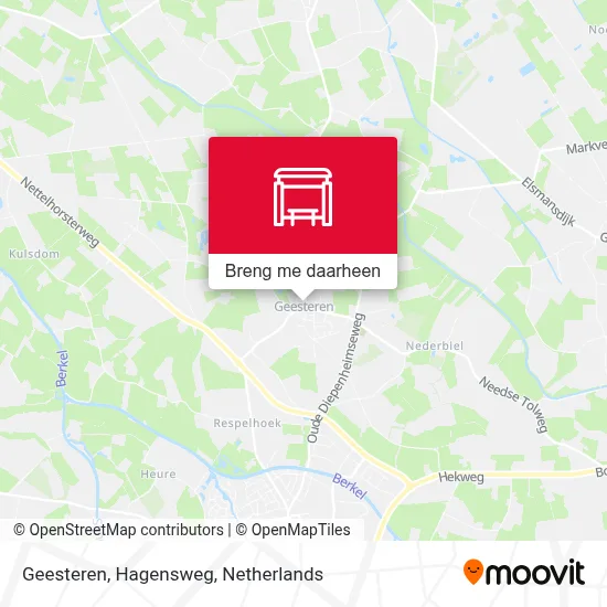 Geesteren, Hagensweg kaart