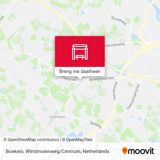 Boekelo, Windmolenweg/Centrum kaart