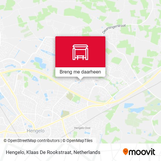 Hengelo, Klaas De Rookstraat kaart