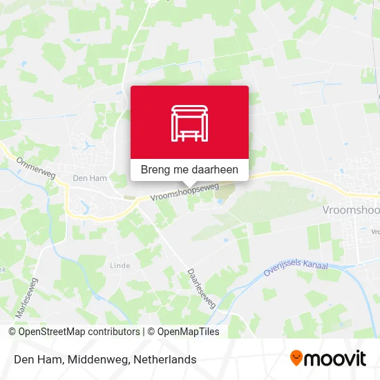 Den Ham, Middenweg kaart