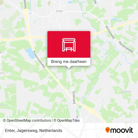Enter, Jagersweg kaart