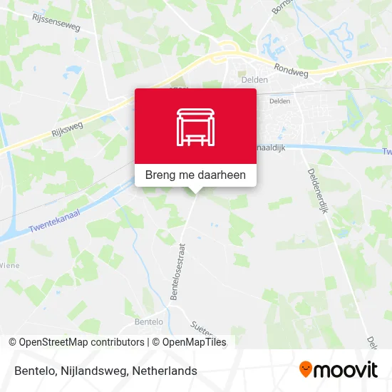 Bentelo, Nijlandsweg kaart
