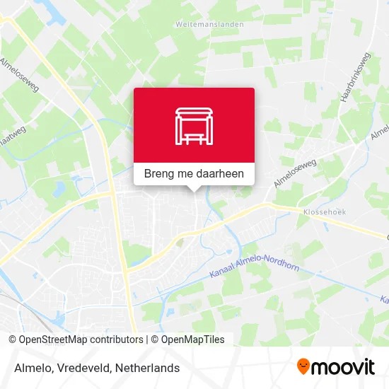 Almelo, Vredeveld kaart