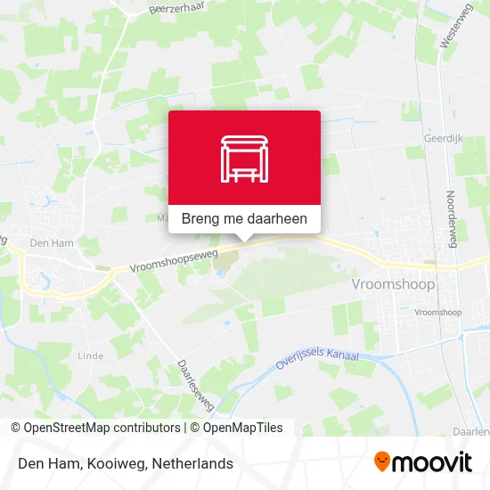 Den Ham, Kooiweg kaart