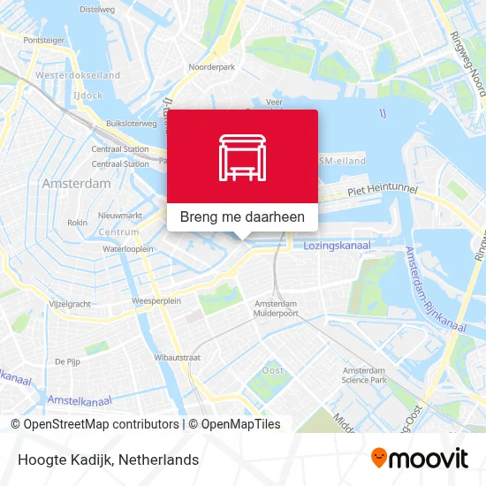 Hoogte Kadijk kaart