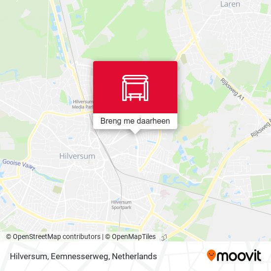 Hilversum, Eemnesserweg kaart