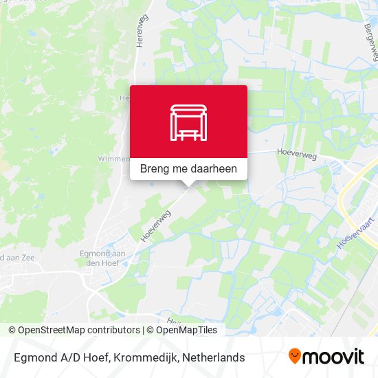 Egmond A/D Hoef, Krommedijk kaart