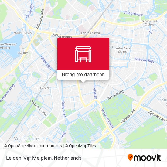 Leiden, Vijf Meiplein kaart