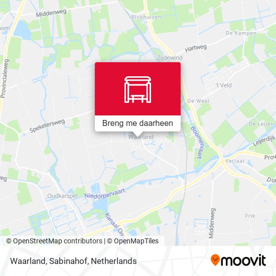 Waarland, Sabinahof kaart