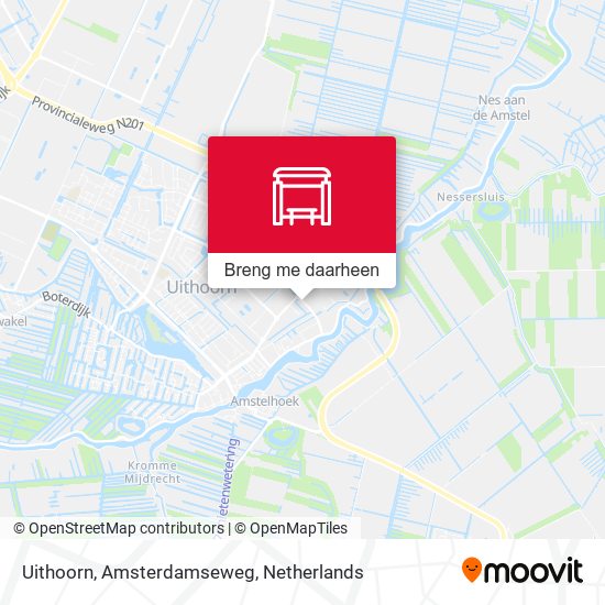Uithoorn, Amsterdamseweg kaart