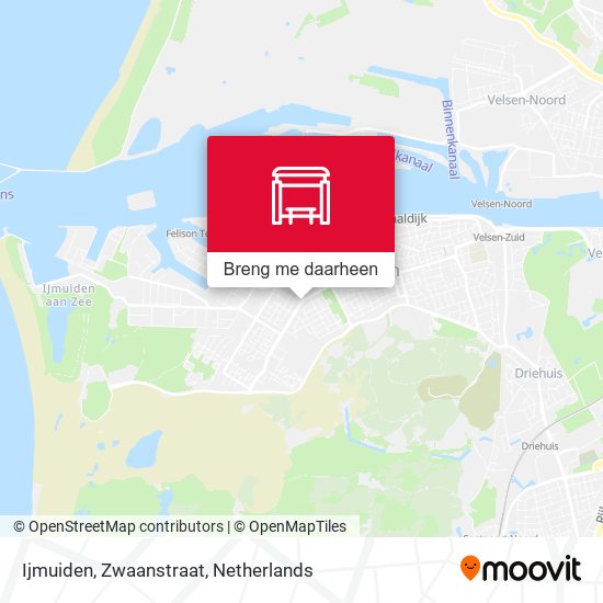 Ijmuiden, Zwaanstraat kaart
