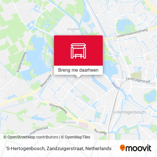 'S-Hertogenbosch, Zandzuigerstraat kaart