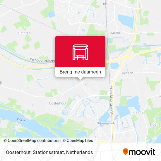 Oosterhout, Stationsstraat kaart