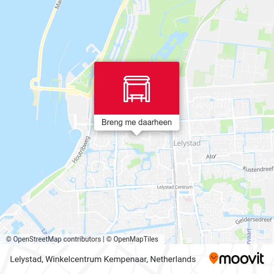 Lelystad, Winkelcentrum Kempenaar kaart