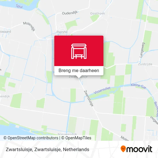 Zwartsluisje, Zwartsluisje kaart