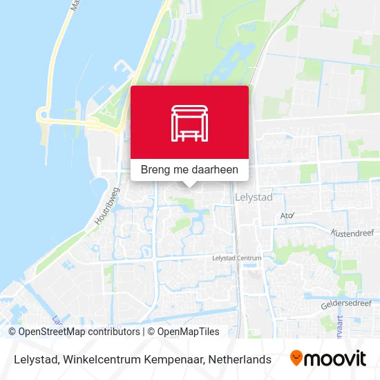 Lelystad, Winkelcentrum Kempenaar kaart