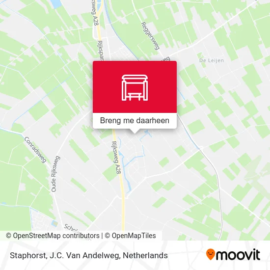 Staphorst, J.C. Van Andelweg kaart